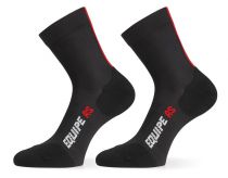 Assos Chaussettes RS Socks BlackSeries (Noir / Rouge)