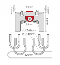 Fixation de cintre pour VAE avec serrure KLICKFIX